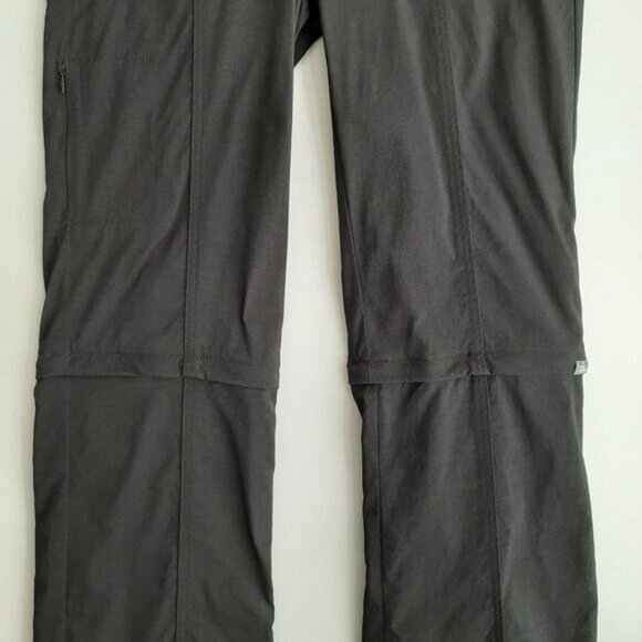 PRANA Monarch Hiking Utility Zip-Off Convertible Pants to Shorts Black Sz 6 - Picture 3 of 14